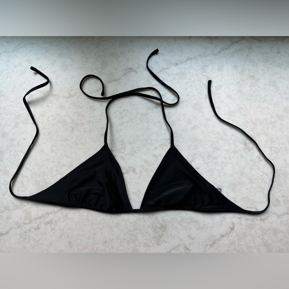 aerie | Triangle Halter Tie Bathing Suit Top